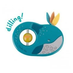 Moulin Roty Wooden Rattle Whale Design