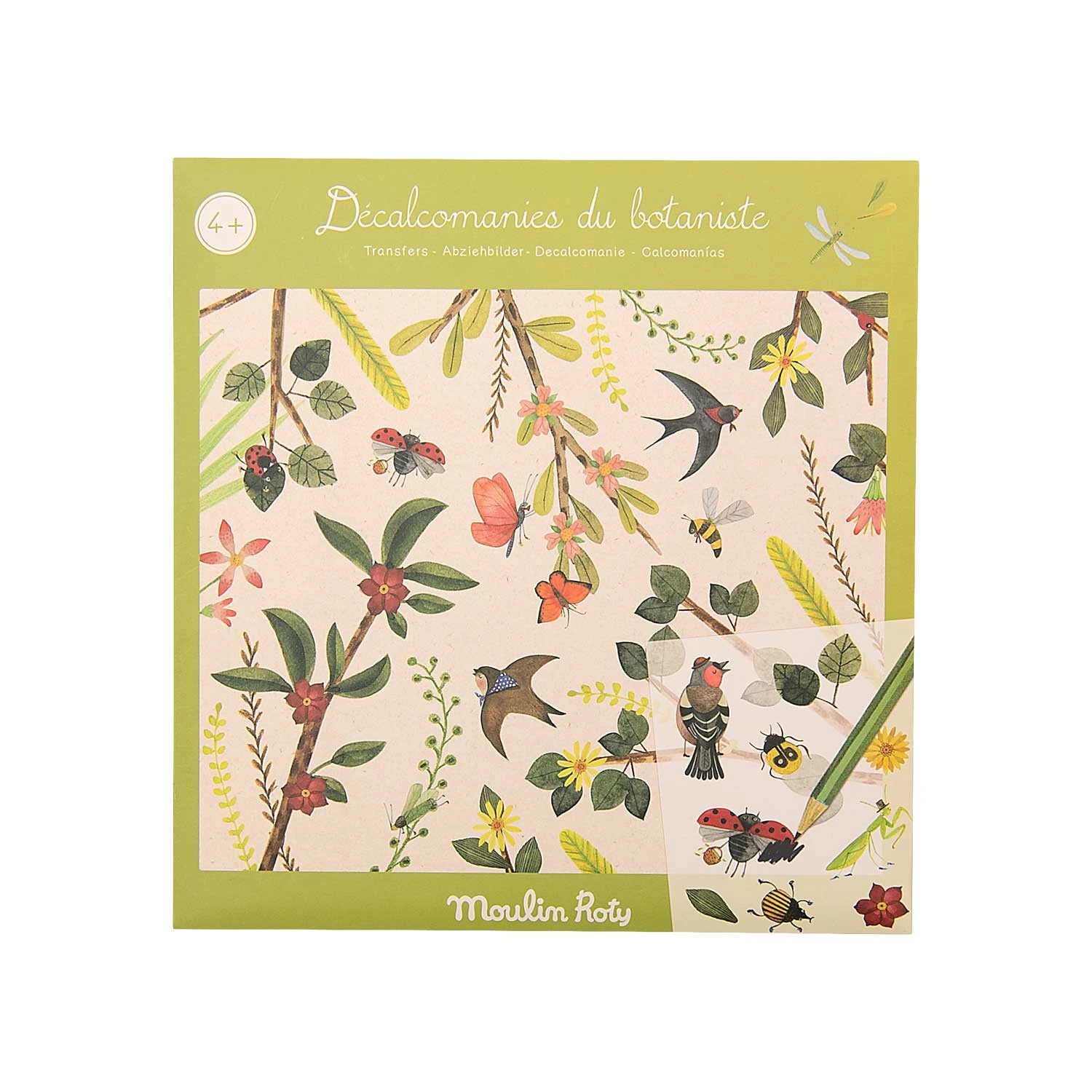 Moulin Roty Trasferelli Decalcomanie - Le Jardin 3 Moulin Roty Trasferelli Decalcomanie - Le Jardin