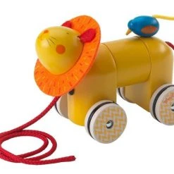 Moulin Roty Wooden Pull Along Lion