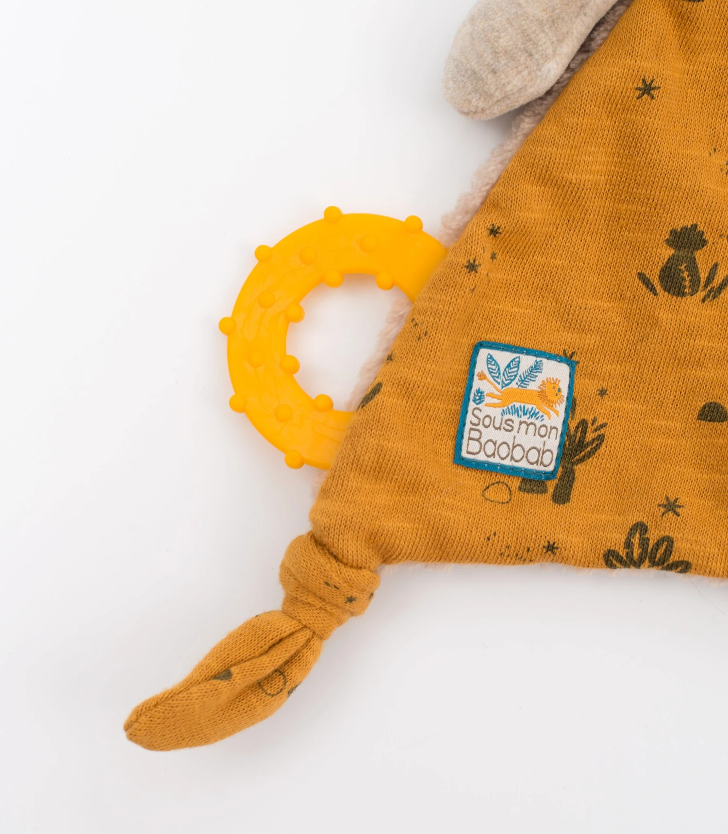Moulin Roty Under My Baobab Doudou Tie Lion Pacifier 5 Moulin Roty Under My Baobab Doudou Tie Lion Pacifier