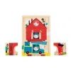 Moulin Roty 1 2 3 Here We Are 3 Level Wooden Puzzle