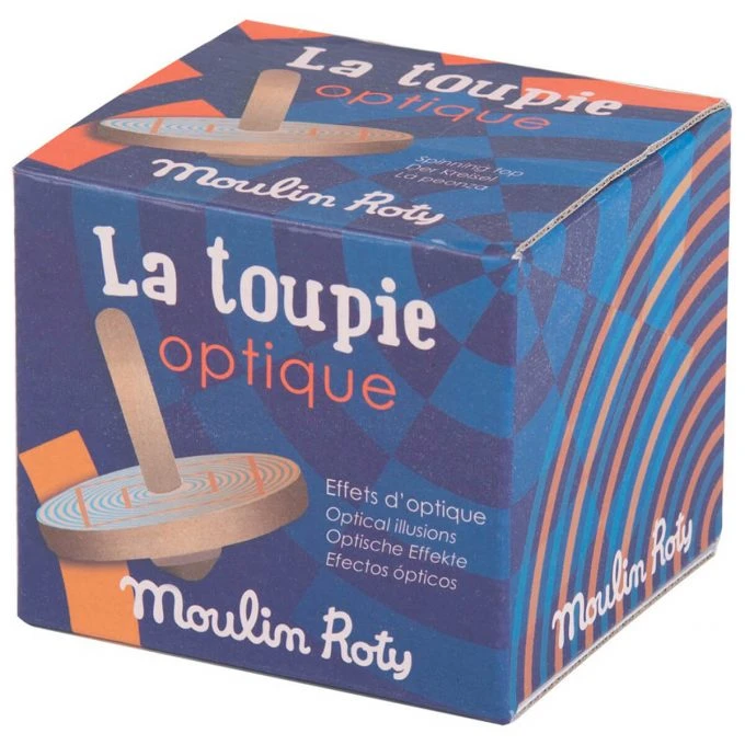 Moulin Roty Wooden Optical Spinning Top 5 Moulin Roty Wooden Optical Spinning Top
