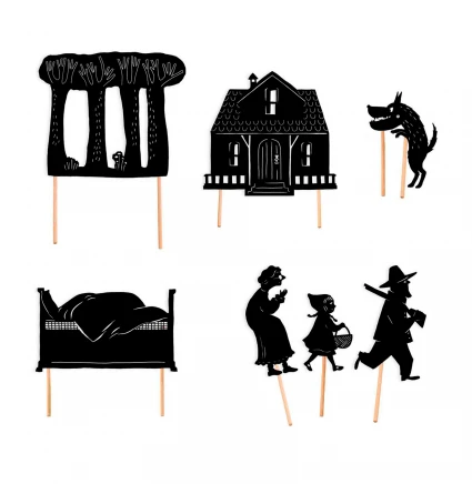 Moulin Roty Las Historias De La Noche - Sombras Caperucita Roja 3 Moulin Roty Las Historias De La Noche - Sombras Caperucita Roja