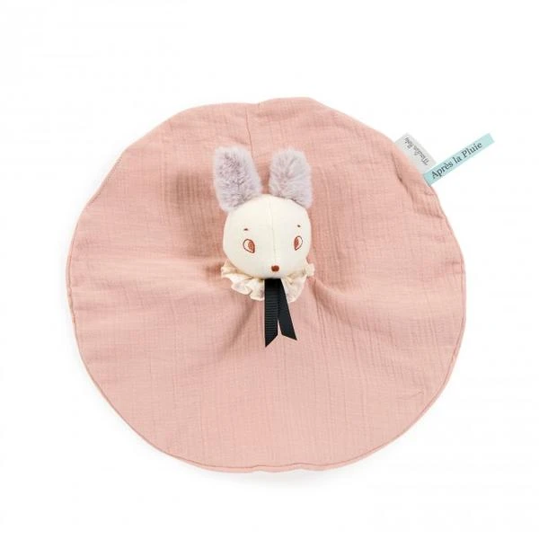 Moulin Roty Brume The Mouse Pink Muslin Comforter 3 Moulin Roty Brume The Mouse Pink Muslin Comforter