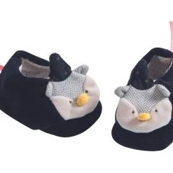 Moulin Roty Owl Baby Slippers 0 6 M