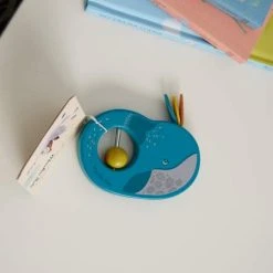 Moulin Roty Wooden Rattle Whale Design