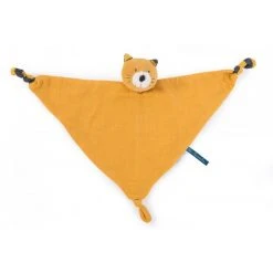 Moulin Roty Doudou Mantilla Gato Mostaza Moustaches