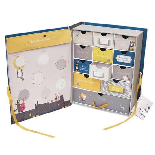 Moulin Roty Cofanetto Nascita - Les Moustaches 3 Moulin Roty Cofanetto Nascita - Les Moustaches