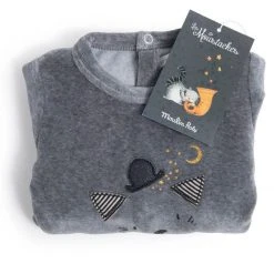 Moulin Roty Pijama de terciopelo gato Moustaches 7 Moulin Roty Pijama de terciopelo gato Moustaches