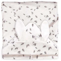 Moulin Roty White After The Rain Rabbit Bath Cape