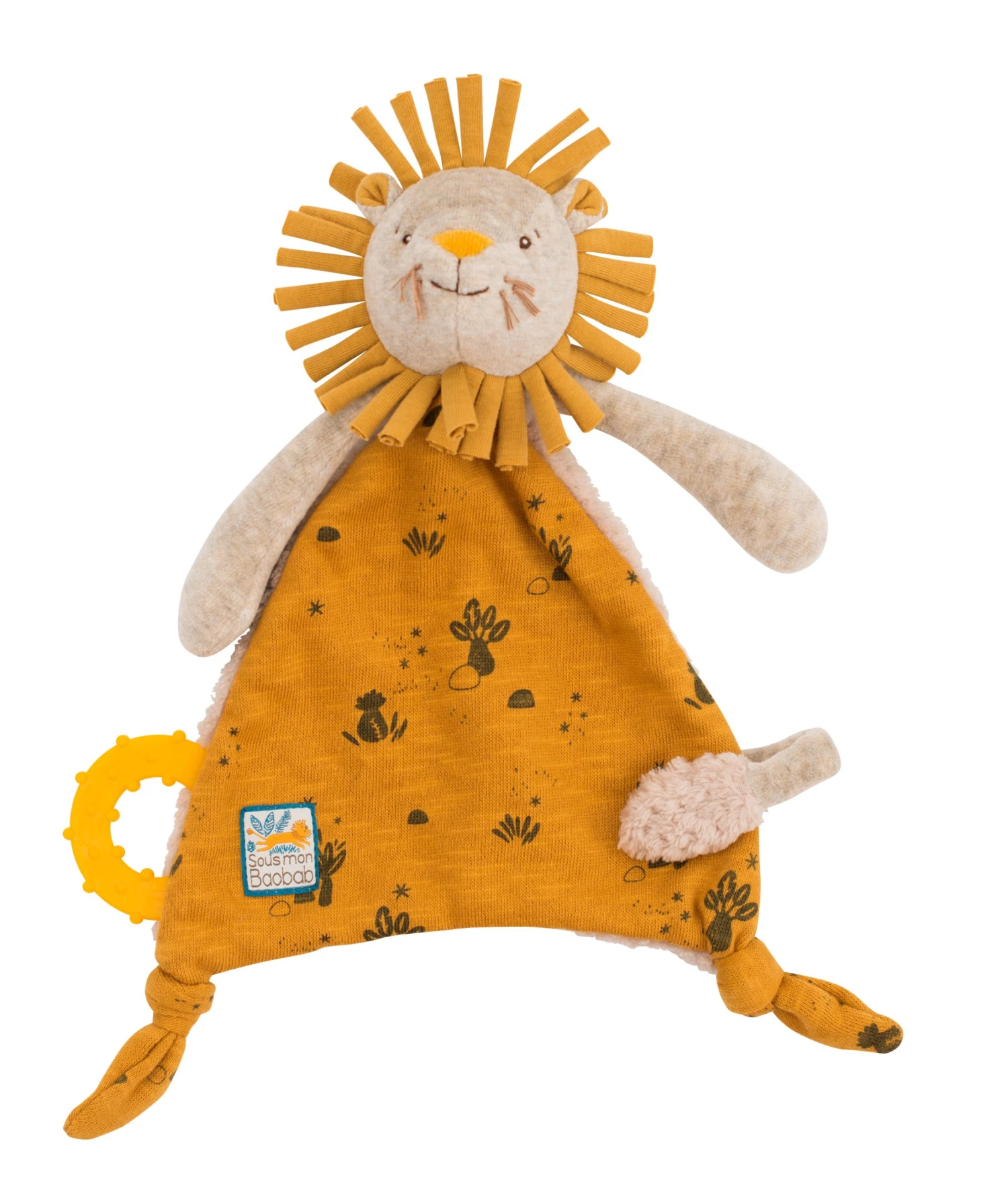 Moulin Roty Under My Baobab Doudou Tie Lion Pacifier 3 Moulin Roty Under My Baobab Doudou Tie Lion Pacifier