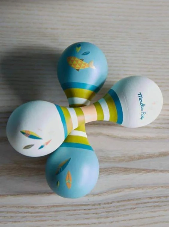 Moulin Roty Wooden Illustrated Maracas 5 Moulin Roty Wooden Illustrated Maracas