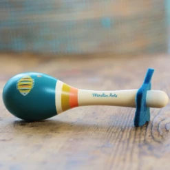 Moulin Roty Blue Sea Life Wooden Maraca