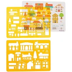 Moulin Roty Plantillas Para Dibujar Ciudad