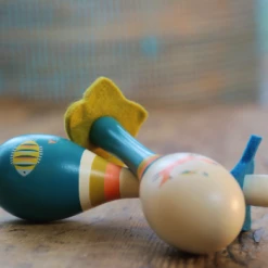 Moulin Roty Blue Sea Life Wooden Maraca