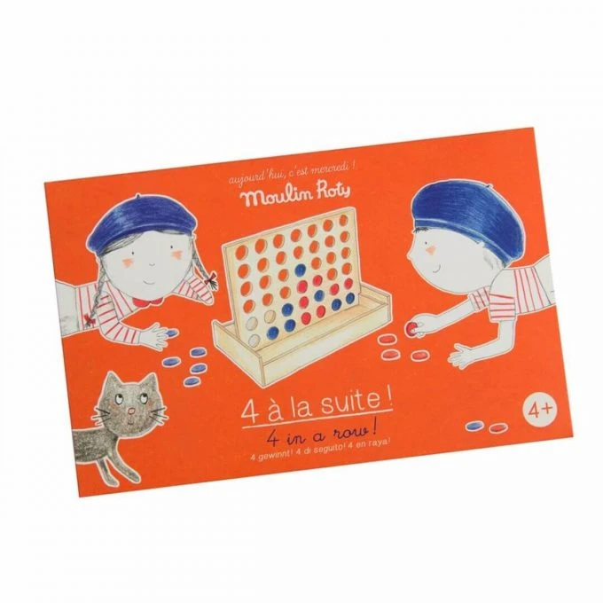 Moulin Roty Wooden 4 In A Row Set 4 Moulin Roty Wooden 4 In A Row Set