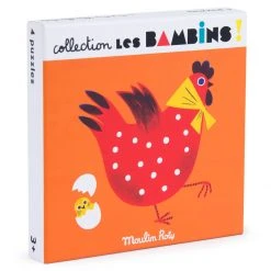 Moulin Roty 4 Animal Les Bambins Puzzle Toy