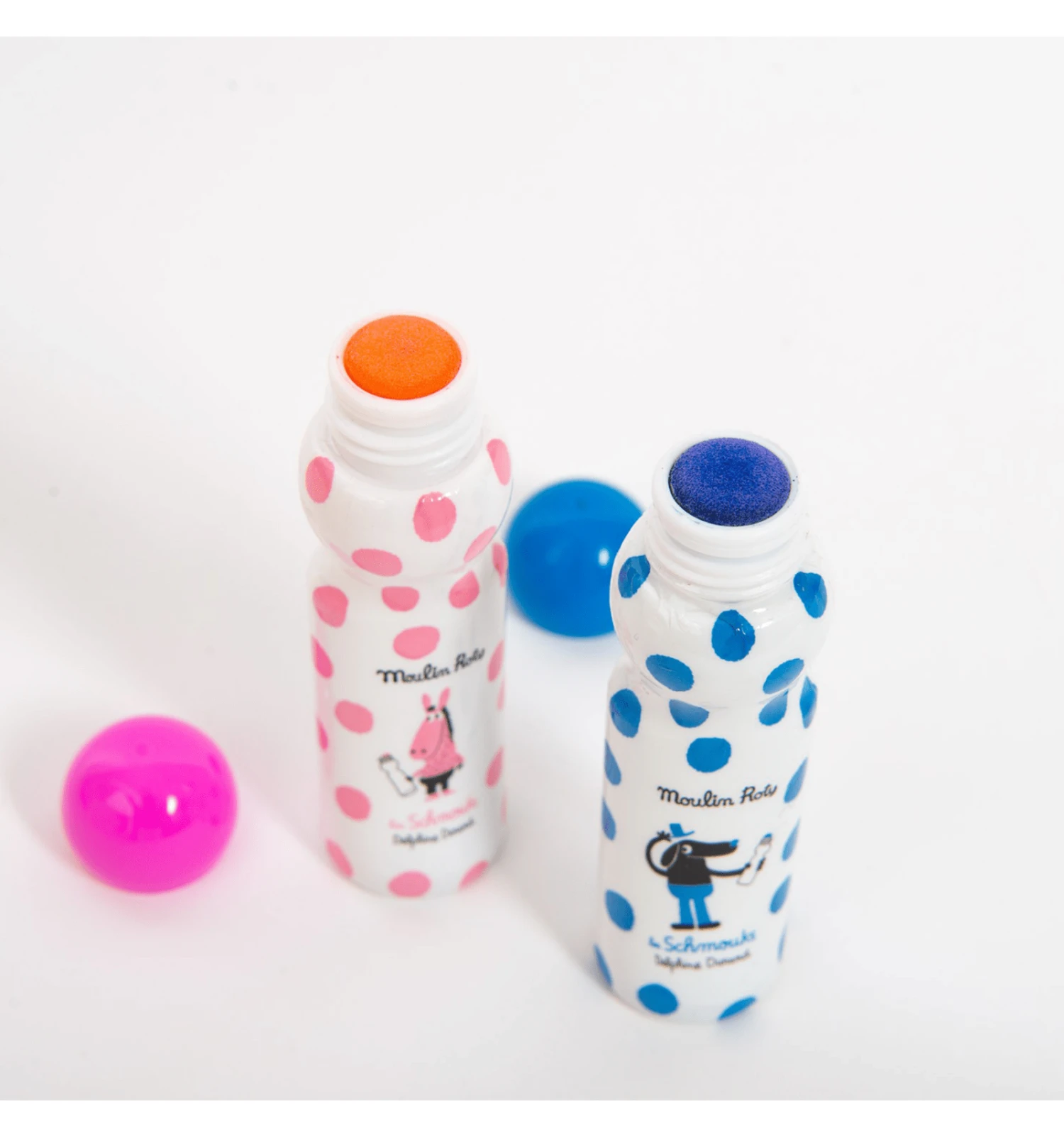 Moulin Roty Box of 8 Les Schmouks Buffer Markers 4 Moulin Roty Box of 8 Les Schmouks Buffer Markers