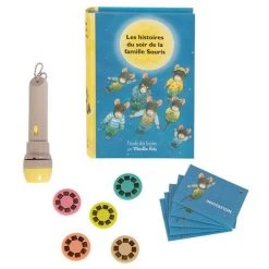 Moulin Roty Libro Linterna Proyector De Historias Familia De Ratones