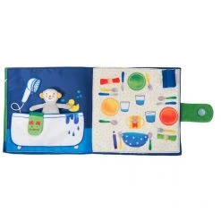 Moulin Roty Large Textile My Day Popipop Activity Book