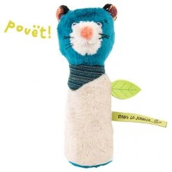 Moulin Roty Zimba Jungle Panther Horn Rattle Toy