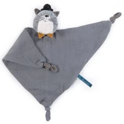 Moulin Roty Doudou Mantilla Gato Gris Clarito Moustaches