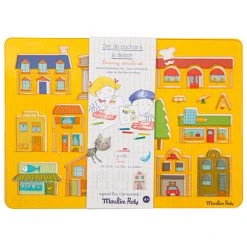 Moulin Roty Plantillas Para Dibujar Ciudad