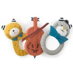 Moulin Roty Mordedor Anilla Gato Gris Moustaches