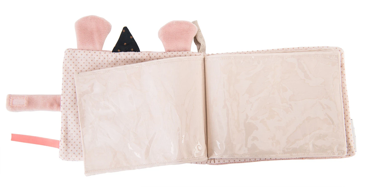 Moulin Roty Photo Album with Soft Velor Sponge Cover 5 Moulin Roty Photo Album with Soft Velor Sponge Cover