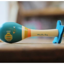 Moulin Roty Blue Sea Life Wooden Maraca