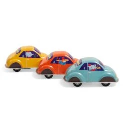 Moulin Roty Cochecito de Friccion de Metal Azul