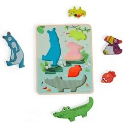 Moulin Roty Puzzle Sensorial Y De Equilibrio Jungla
