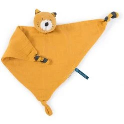Moulin Roty Doudou Mantilla Gato Mostaza Moustaches
