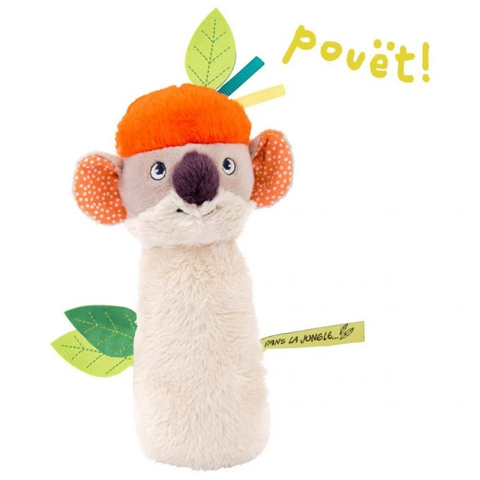 Moulin Roty Koco Jungle Koala Horn Rattle Toy 3 Moulin Roty Koco Jungle Koala Horn Rattle Toy