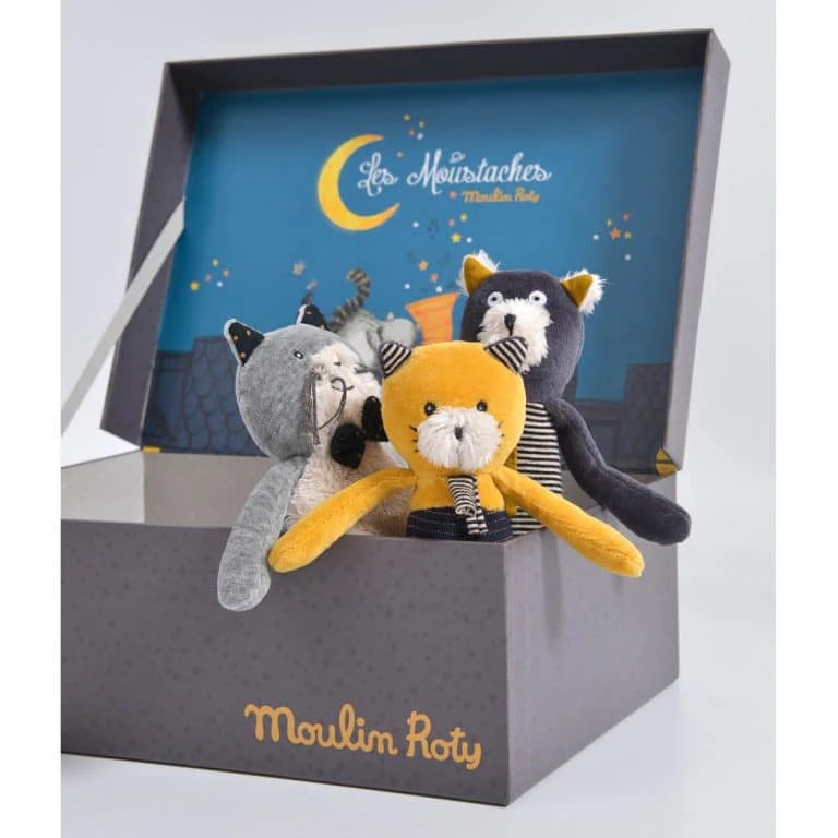 Moulin Roty Mustard Lulu Mustaches Kitten 4 Moulin Roty Mustard Lulu Mustaches Kitten