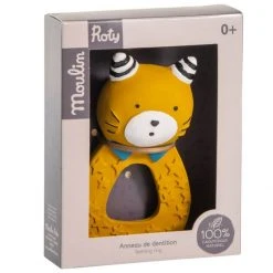 Moulin Roty Mordedor Anilla Gato Mostaza Moustaches