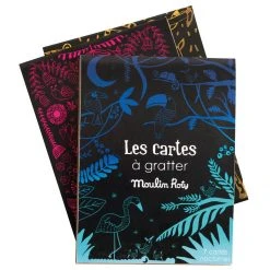 Moulin Roty Blue and Green Night Scratch Card